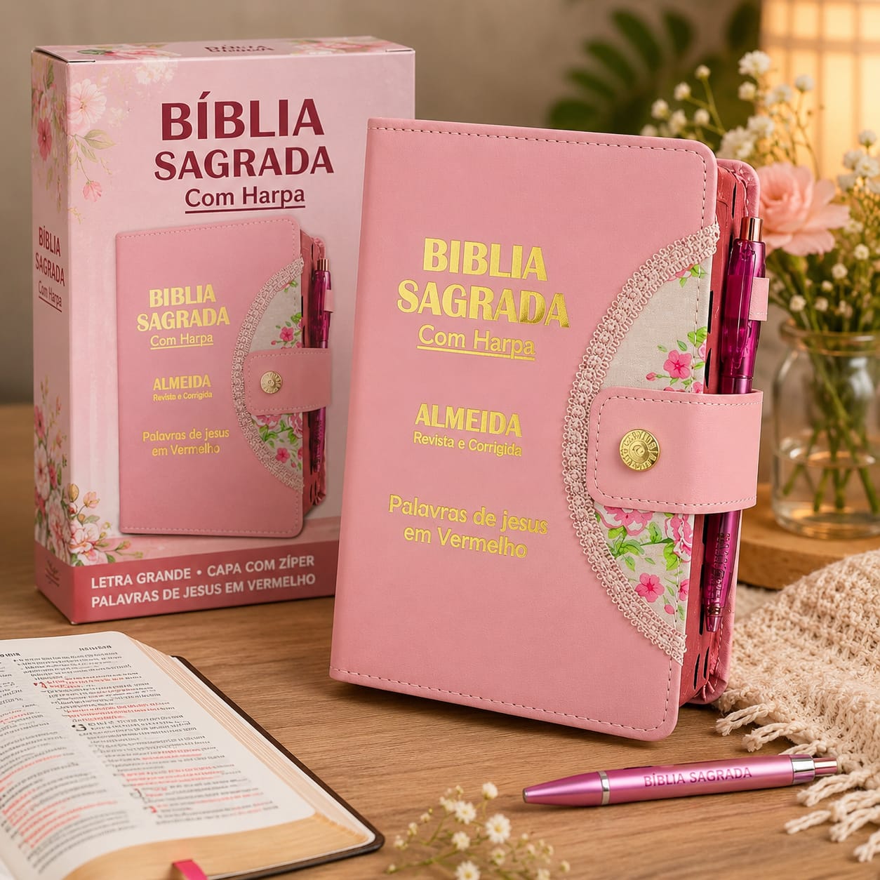 BIBLIA BOTAO G C/ CANETA